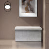 Concealed Cache Padded Foldable Storage Stool